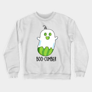 Boo-cumber Funny Ghost Cucumber Pun Crewneck Sweatshirt